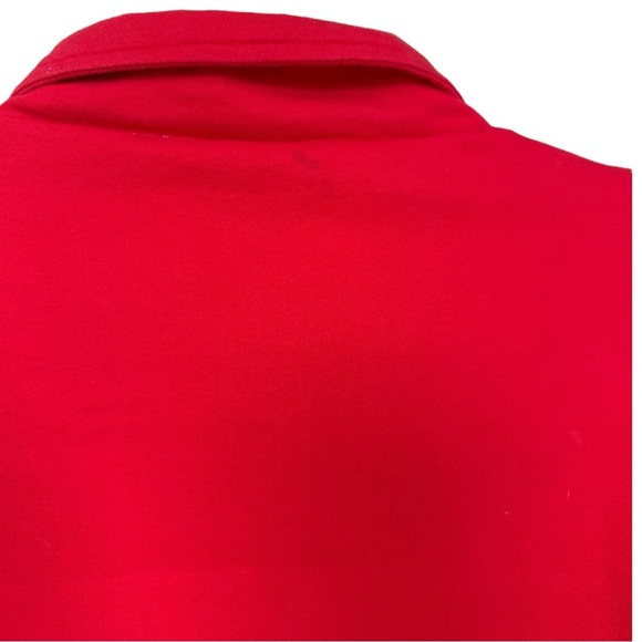 Vintage 90s Quilted Patchwork Sweater Jacket Size Small Red - Picture 8 of 9